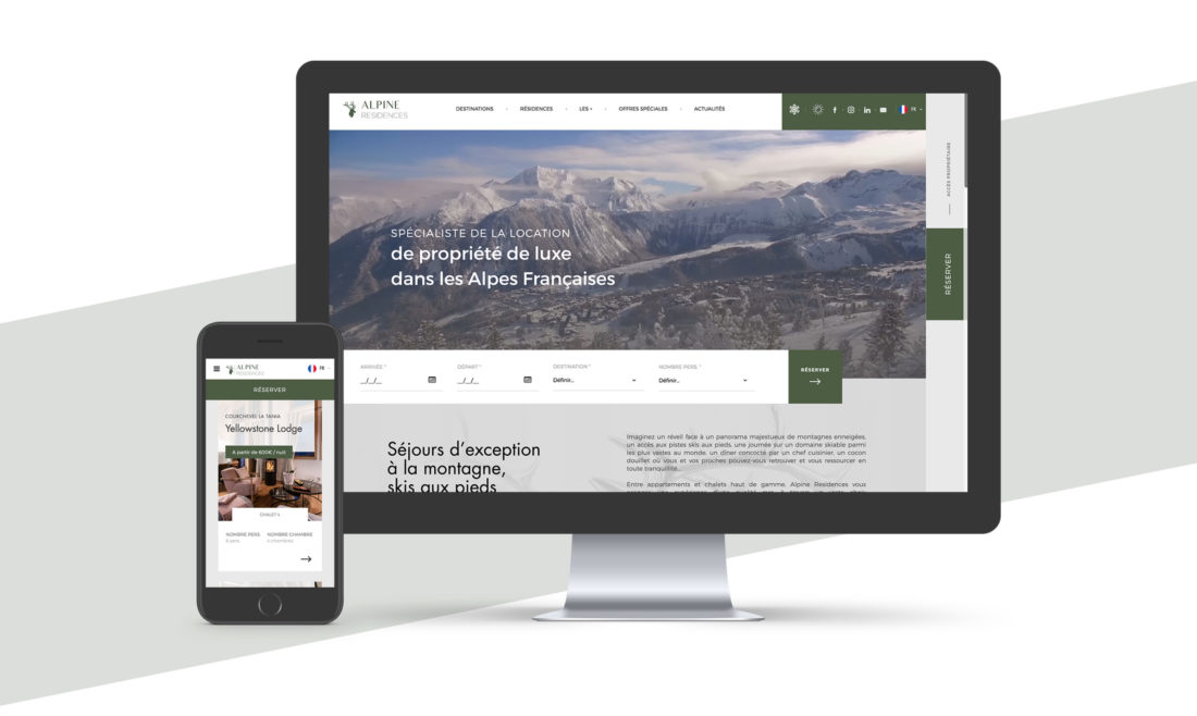 Nouveau site internet Alpine Residences